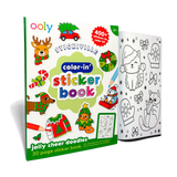Ooly® Stickiville: Color-in' Sticker Book - Jolly Cheer Doodles