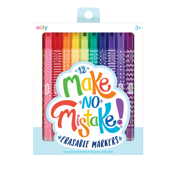 Ooly Make no Mistake!: Erasable Markers (Set of 12)