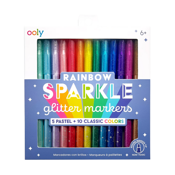 Ooly Rainbow Sparkle: Glitter Markers (Set of 15)
