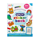 Ooly Color-In' Book - Stickiville: Sticker Book - Cute-A-Licious Doodles