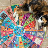 eeBoo 500 Piece Round Puzzle Cats of the World