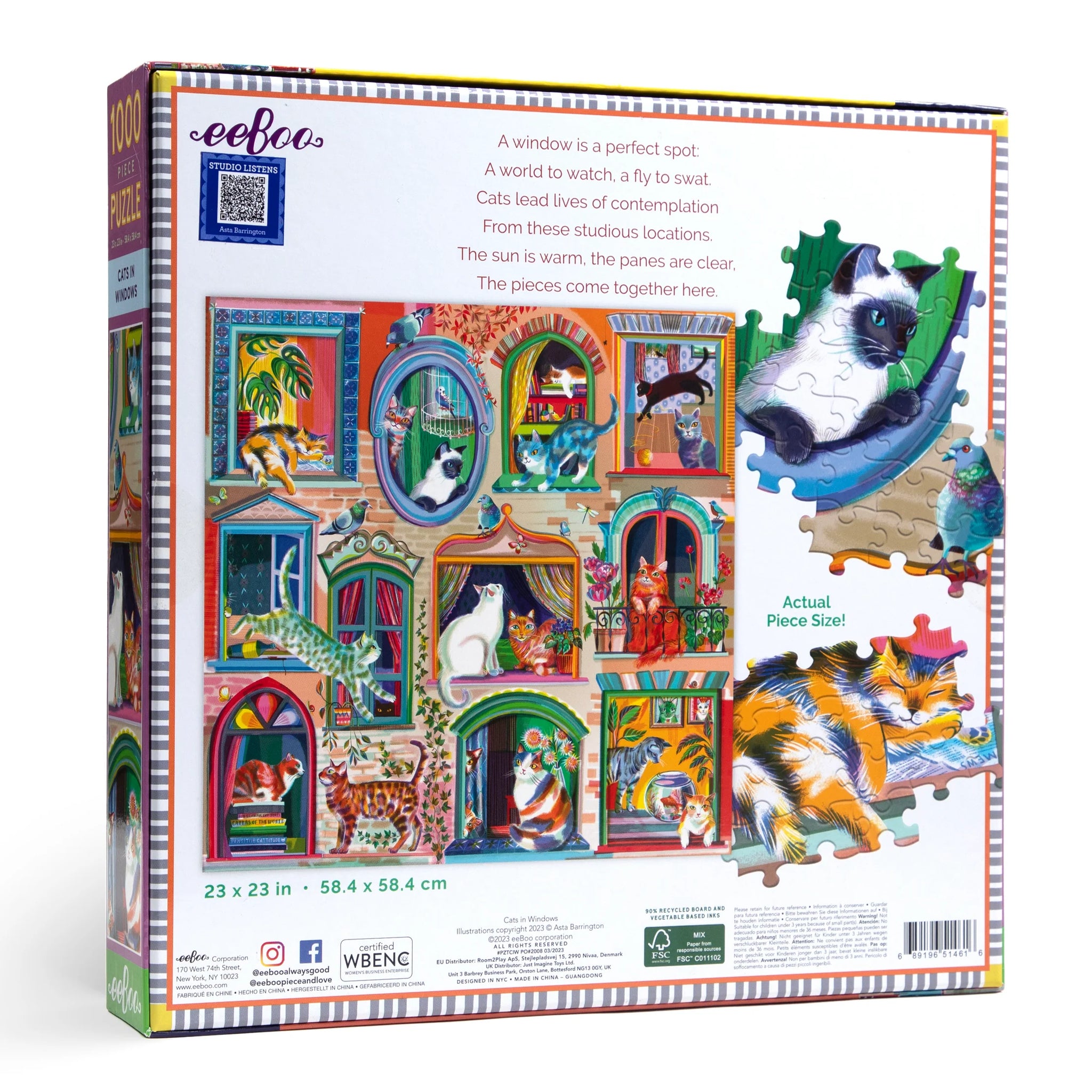 Peter Pauper Press Puzzle 1000 Pezzi 'All The Birds' - Poster Incluso - 4
