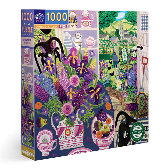 eeBoo 1000 Piece Puzzle Lavender Kitchen