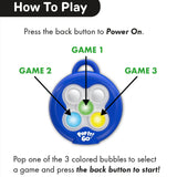Pop It Go Fidget Toy: Light Up, Pattern Popping Game