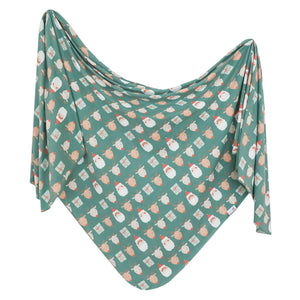 Copper Pearl: Knit Swaddle Blanket - Prancer