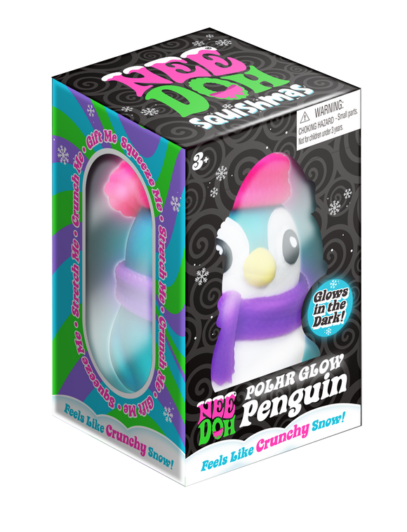 NeeDoh® Squishmas Polar Glow Penguin (includes 1)