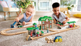 Hape Wooden Retro Train & Station Set