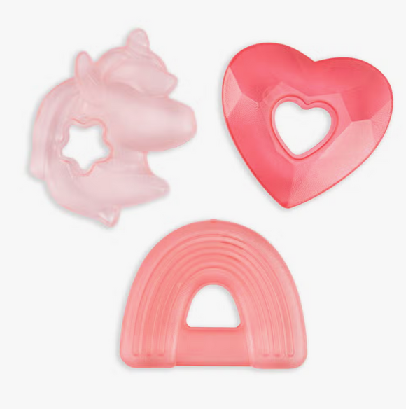 Itzy Ritzy Cutie Coolers™ Water Filled Teethers Unicorn (3 pack)