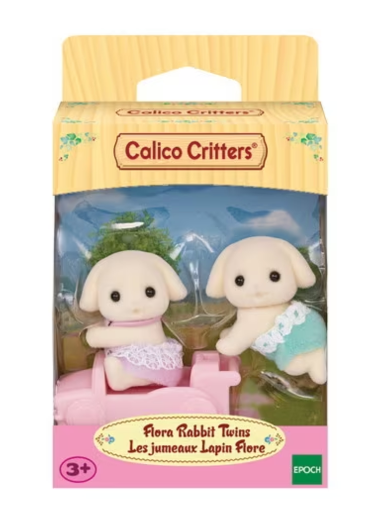 Sylvanian Families Flora Rabbit Twins U-104 Set Calico Critters Babies IN STOCK