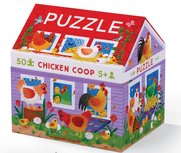 Crocodile Creek 50 Piece House Puzzle Chicken Coop
