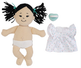 Manhattan Toy® Love, Stella Light Beige Doll with Black Pigtails