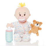 Manhattan Toy® Love, Stella Sleepy Time Set Peach Doll with Blonde Tuft