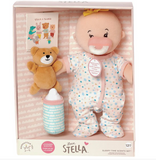 Manhattan Toy® Love, Stella Sleepy Time Set Peach Doll with Blonde Tuft