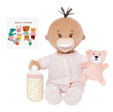 Manhattan Toy® Love, Stella Sleepy Time Set Beige Doll with Brown Tuft