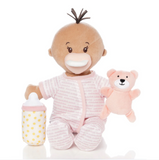 Manhattan Toy® Love, Stella Sleepy Time Set Beige Doll with Brown Tuft