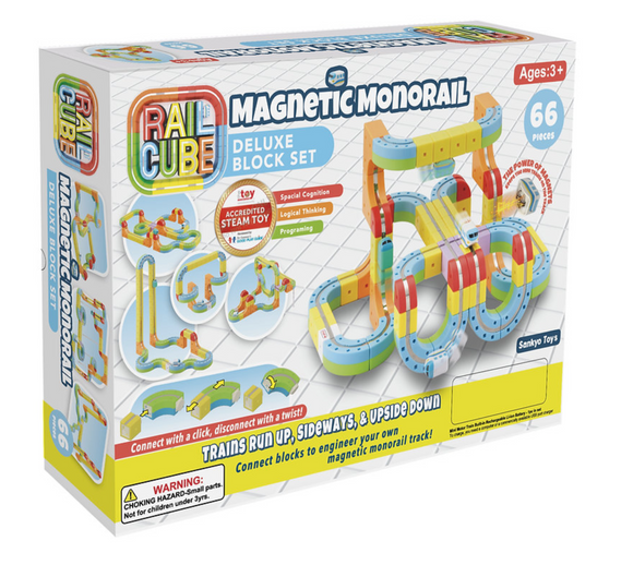 RailCube Magnetic Monorail Deluxe Set