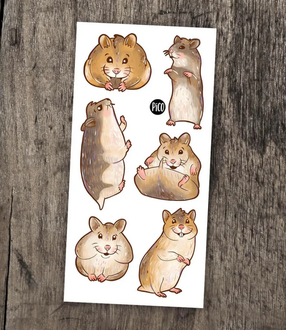 Pico Temporary Tattoos: The Hamsters