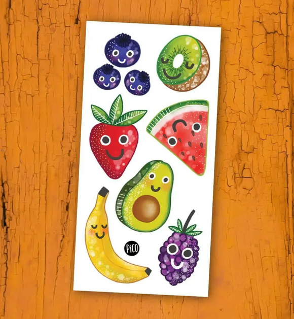 Pico Temporary Tattoos: Crazy Fruits