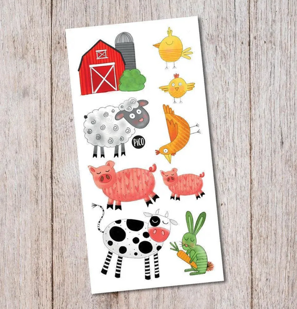 Pico Temporary Tattoos: My Day at the Farm