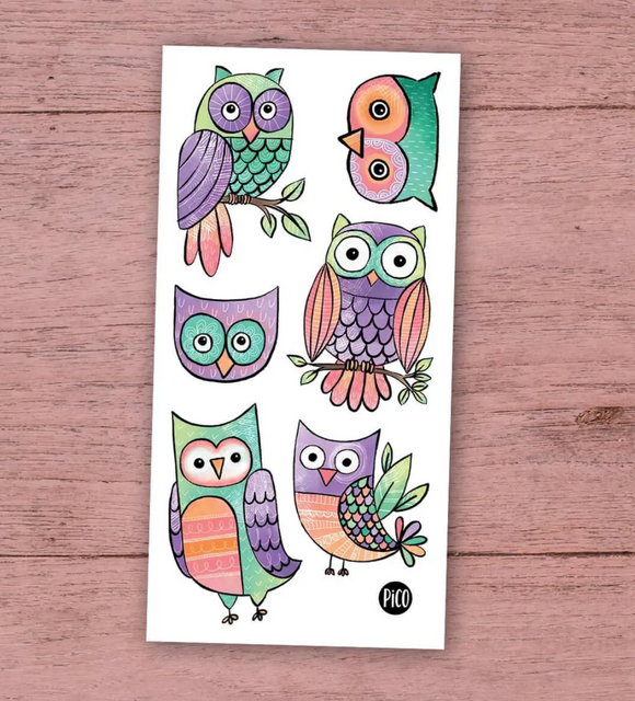 Pico Temporary Tattoos: The Lovely Owls