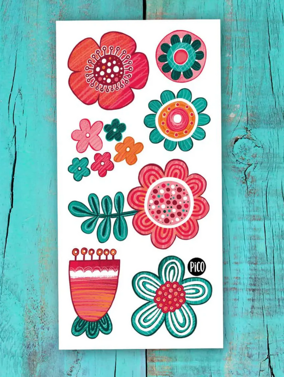 Pico Temporary Tattoos: The Soft Flowers