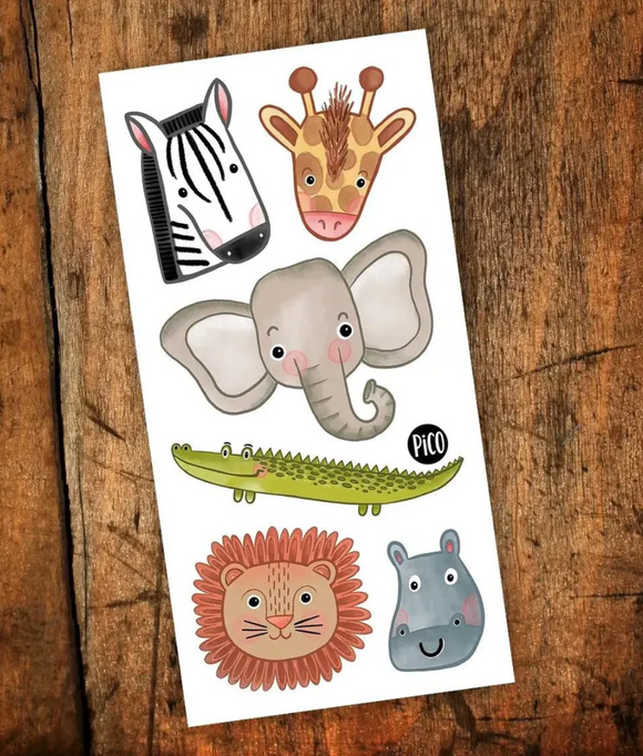 Pico Temporary Tattoos: Sweet Safari
