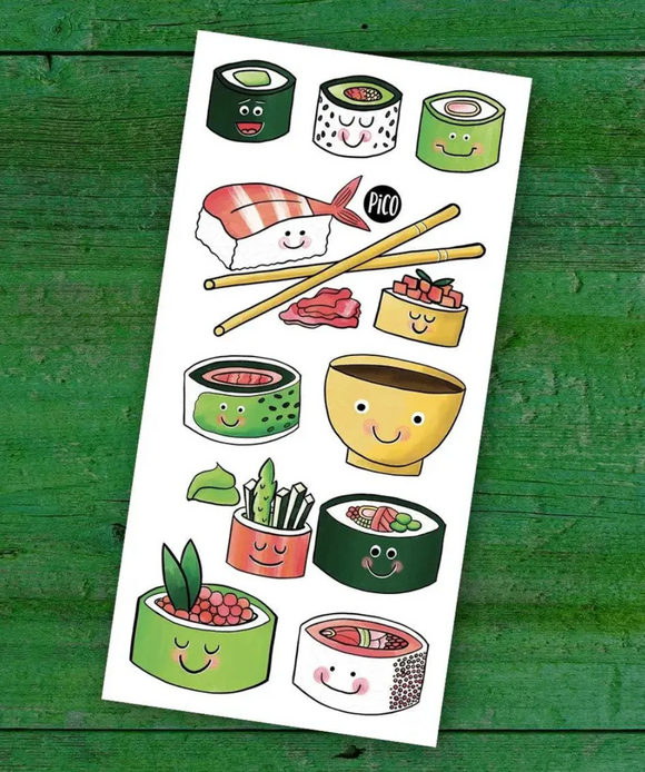 Pico Temporary Tattoos: Mini Sushi