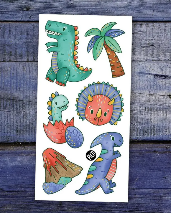 Pico Temporary Tattoos: Tyrannosaurus and Friends
