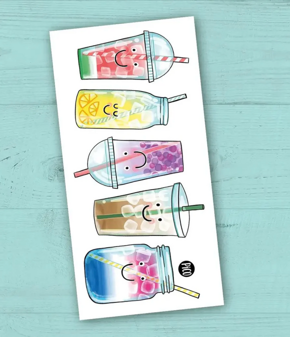Pico Temporary Tattoos: Refreshing Drinks