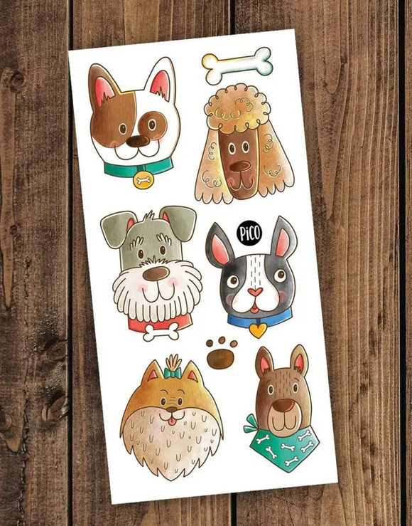 Pico Temporary Tattoos: The Canine Squad