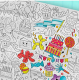 Pico Giant Coloring Page: Happy Birthday