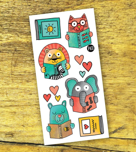 Pico Temporary Tattoos: Reading Lovers