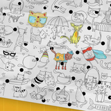 Pico Giant Coloring Page: The Cats