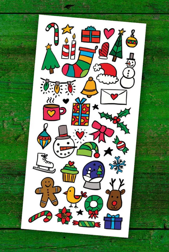 Pico Temporary Tattoos: Christmas Doodles