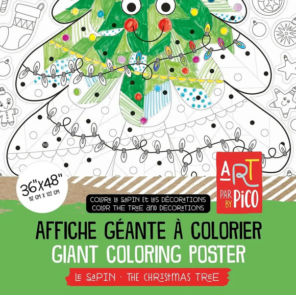 Pico Giant Coloring Page: Christmas Tree