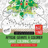 Pico Giant Coloring Page: Christmas Tree