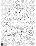 Pico Giant Coloring Page: Christmas Tree