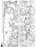 Pico Giant Coloring Page: Winter Wonderland