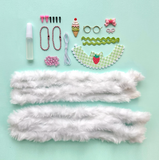 Bright Stripes DIY Chenille Cuties- Bunny Babes