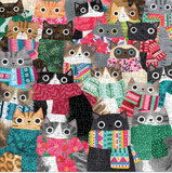 Galison Puzzle 500 piece Wintry Cats
