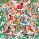 Galison Puzzle 500 piece Festive Feathers