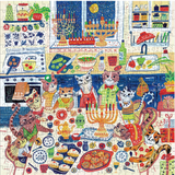 Galison Puzzle 500 piece Happy Hanukcats