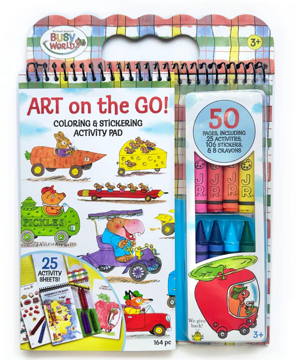 Bright Stripes Richard Scarry's Busy World®: Art on the Go! Activity Pad