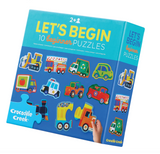 Crocodile Creek Let's Begin Puzzles - Vehicles