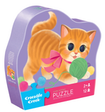 Crocodile Creek 12 Piece Mini Puzzle Cute Kitten