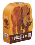Crocodile Creek 12 Piece Mini Puzzle Brown Bear