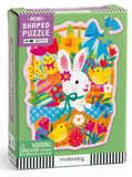 Mudpuppy 48 Piece Mini Shaped Puzzle: Bunny Basket