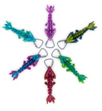 CrystalLynx Articulated Dragon with Clip 6"