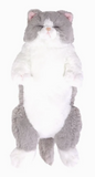 Sunlemon Lap Cat Sleeping Gray + White 13"