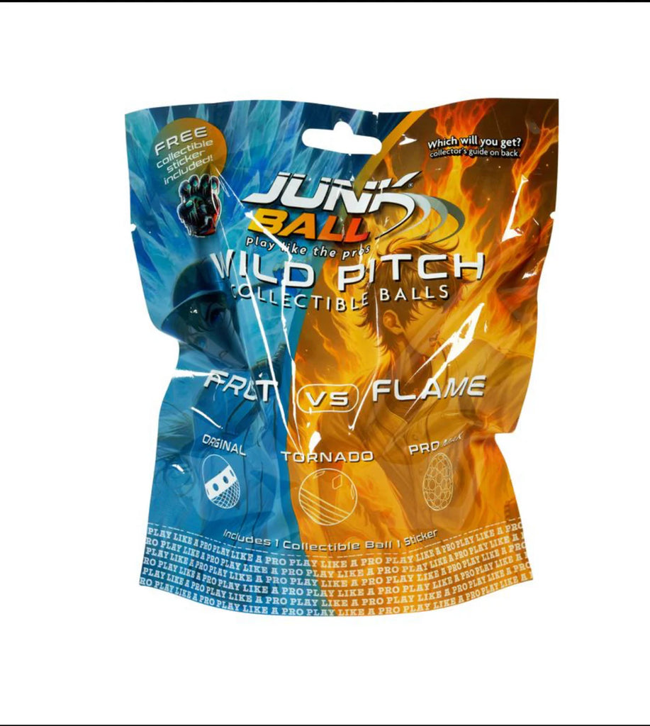 Junk Ball® Wild Pitch Blind Bag: Frost vs. Flame – Growing Tree Toys Junk Ball® Wild Pitch Blind Bag: Frost vs. Flame – Growing Tree Toys
